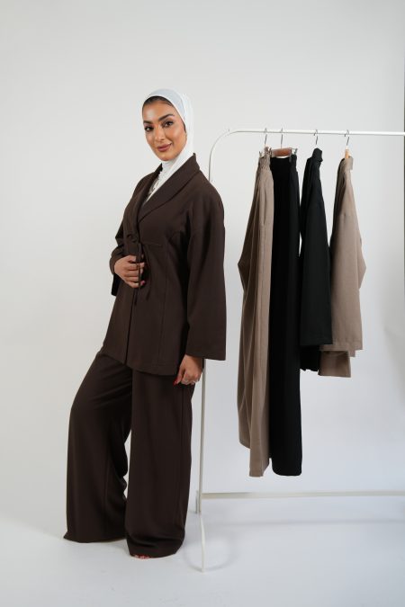 SUIT SET - BROWN